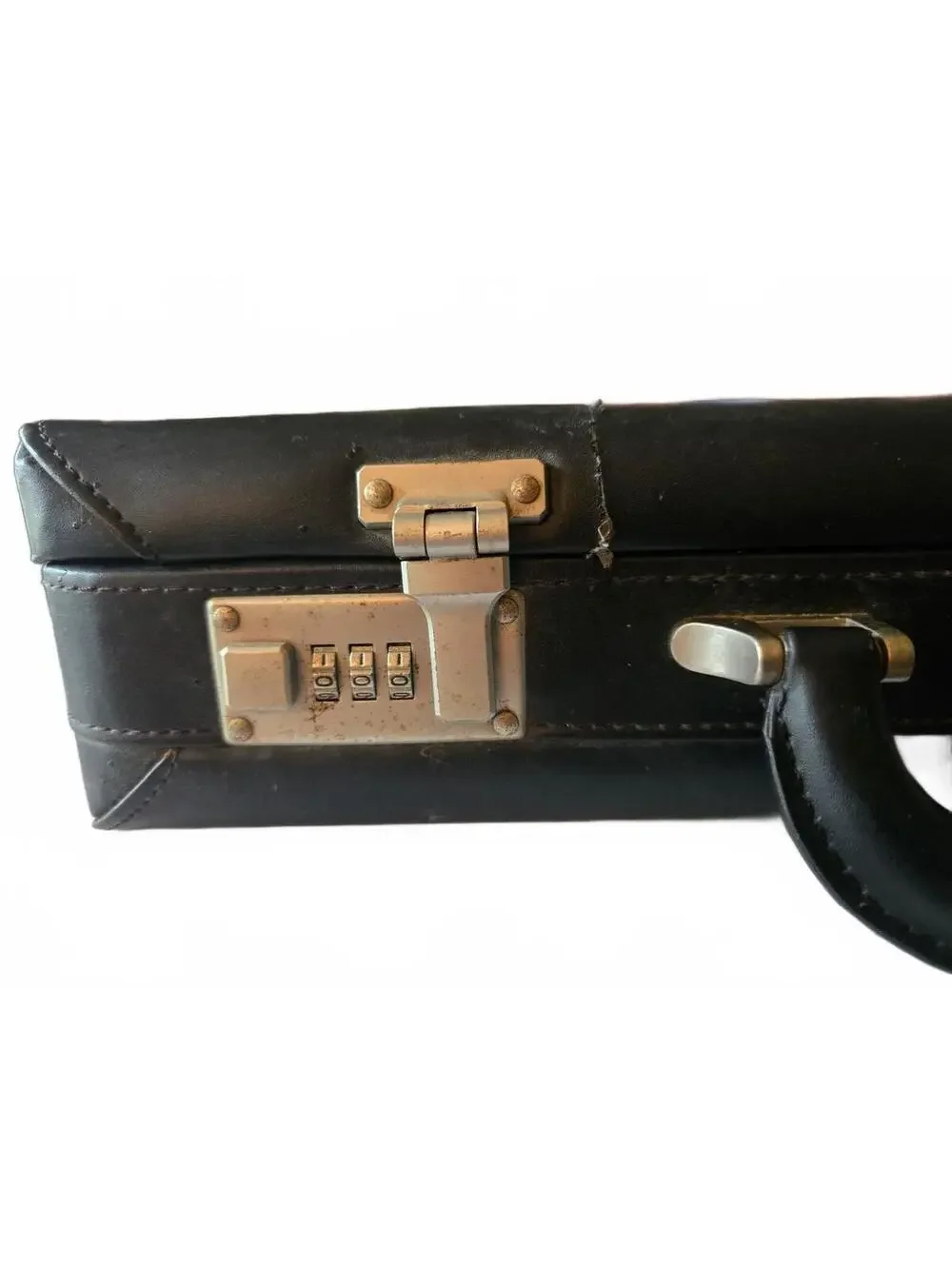 Vintage Samsonite Delegate Black Hard Shell Briefcase Attaché Case no key
